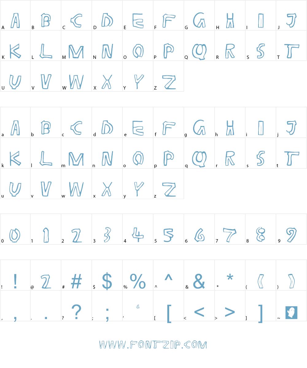 Pants Font Character
